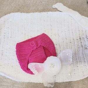 Newborn crocheted photo props